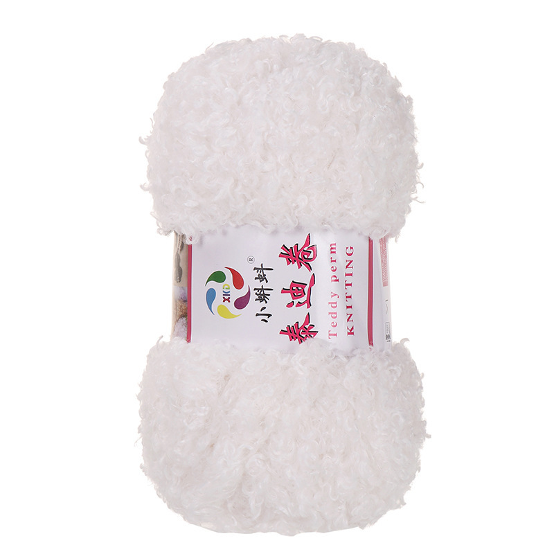 Picture of Wholesale Teddy Curly Wool Loop Thread Handmade DIY Loop Velvet Crochet Thread Hand Knitted Scarf Doll Thread