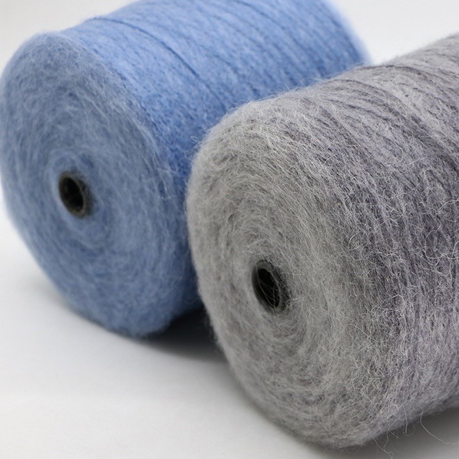Spot Mohair 5.5 High Proportion Mohair 20% Mohair 35% Wool 45% Nylon Color Yarn in Stock