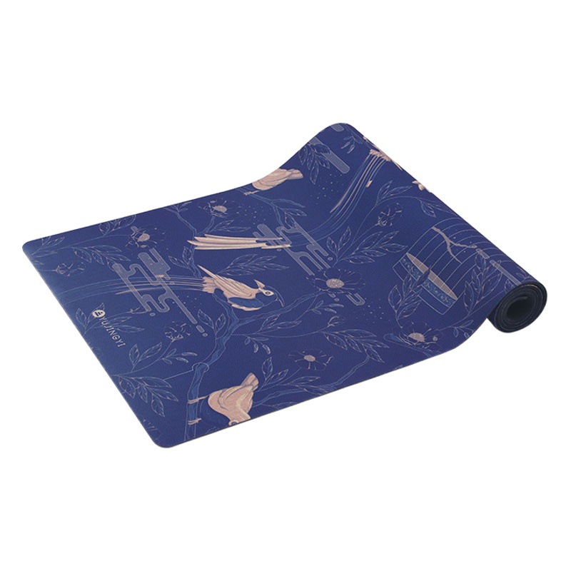 Natural Rubber Linen Printing Yoga Mat Extra-large Non-slip Mat Linen Mat Linen Mat Sweat Absorbing Wear-resistant Linen Mat