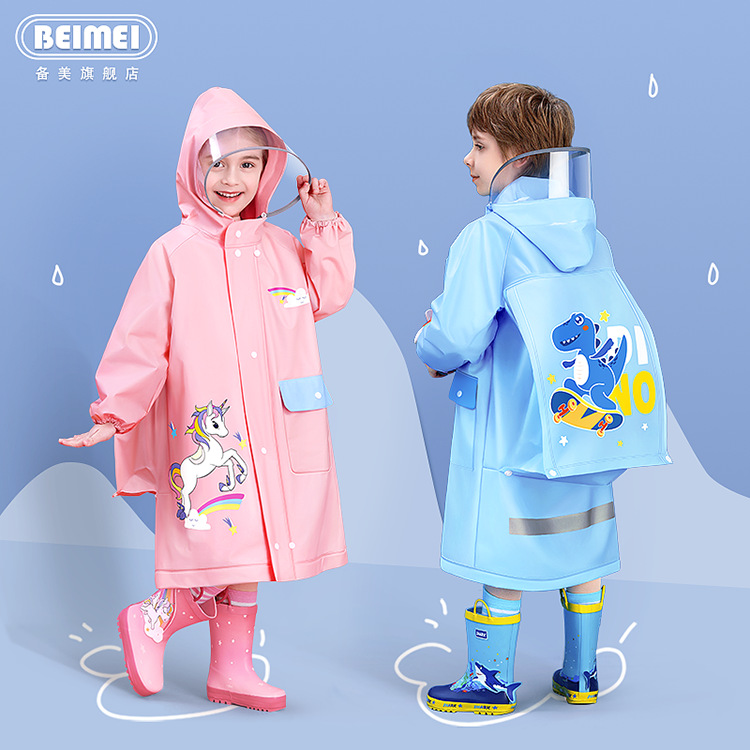 Children's Raincoat Wholesale Boys Girls Kids Full Body Kindergarten Girls Elementary School Boys Poncho Cross Border
