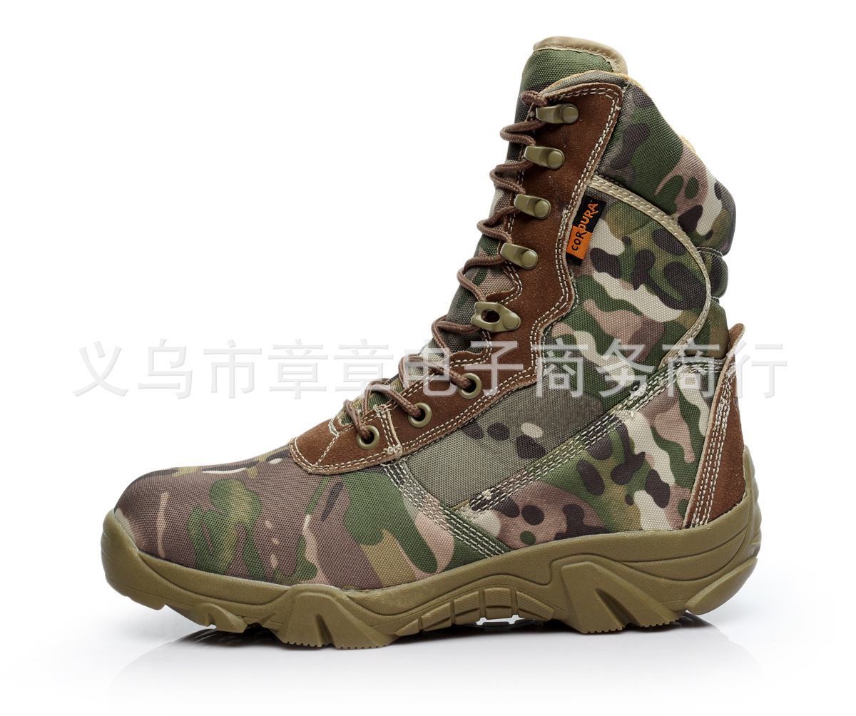 Picture of Cross-border source outdoor hiking boots men's delta high-top desert boots camouflage boots panama shoes in stock