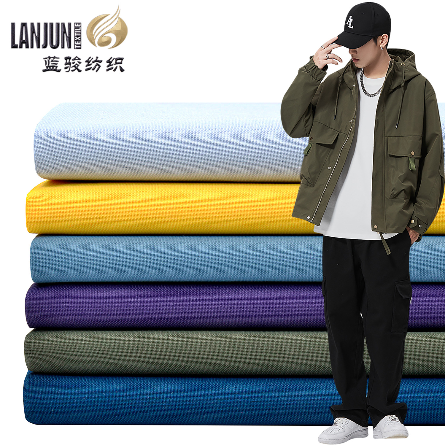Manufacturer in stock 150D matte film waterproof antistatic fabric woven new spring and autumn windbreaker jacket fabric
