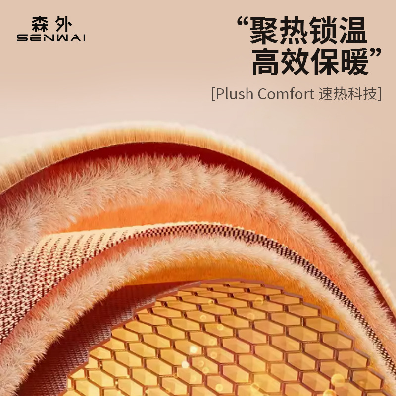 Picture of Hat men's winter warm fleece-lined thickened cap men's knitted cap outdoor cycling ear protection cold wool cap
