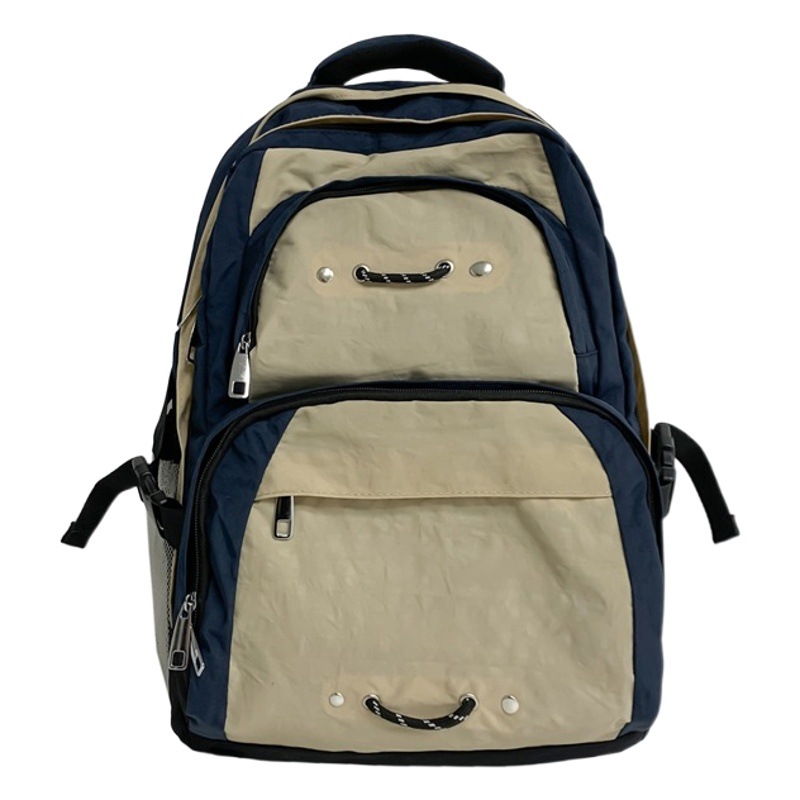 2025 New College Student School Bag Women's Backpack Ruiying Casual Large Capacity College Style Outdoor Travel Cross-Border
