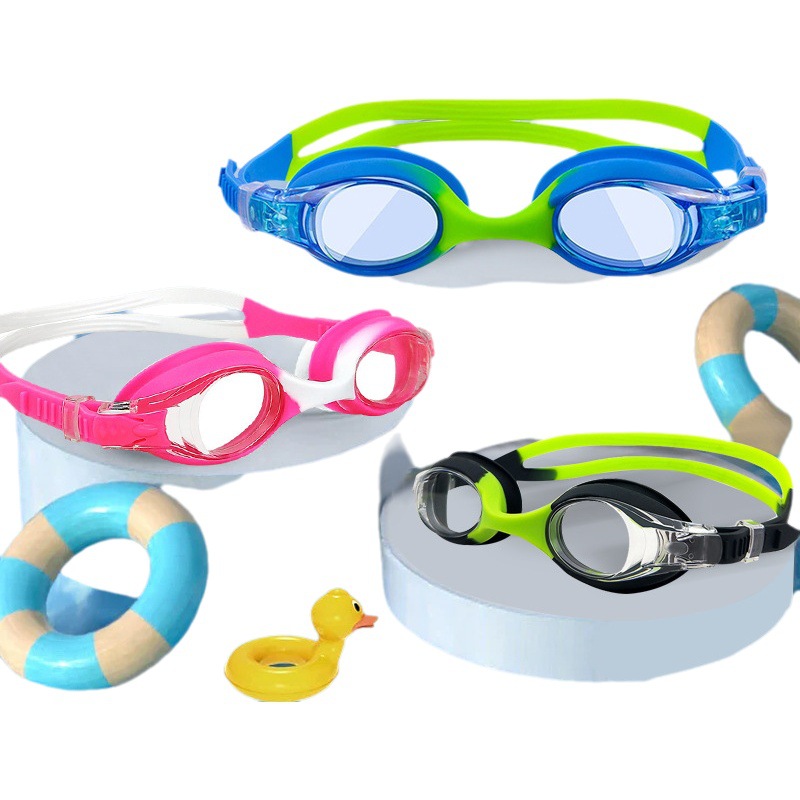 2025 silicone children swimming goggles anti-fog cross-border wholesale HD swimming glasses diving products waterproof swimming goggles