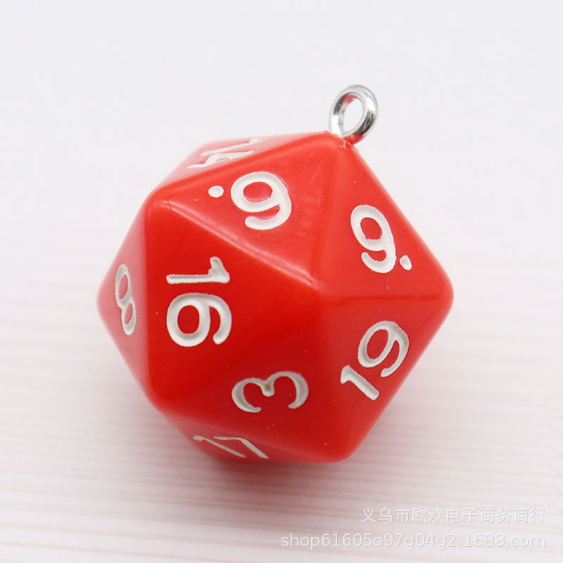 Picture of 20 Sieve Dice Transparent Solid Color Multicolor Bag Pendant Earrings Keychain DIY Accessories