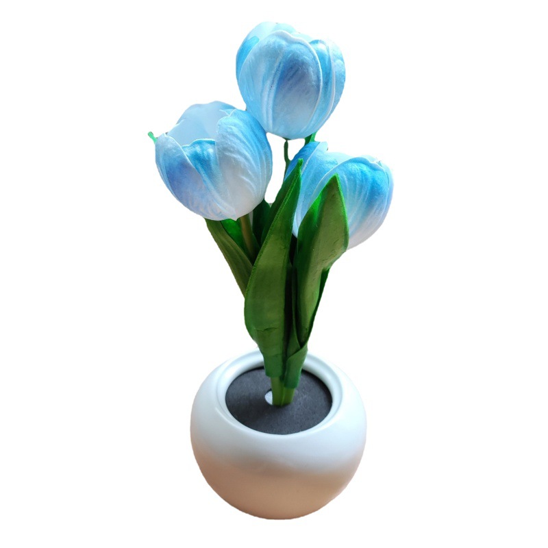 520 gift new led Tulip night light home bedroom bedside table lamp simulation bouquet decorative atmosphere lamp