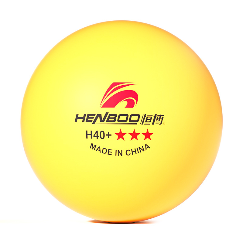 Picture of Hengbo Genuine Abs Professional Table Tennis Three-Star 3-Star Training and Competition Ball H40+ New Material Durable