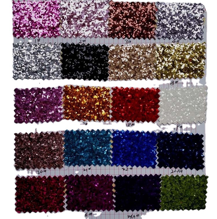 Picture of Spot Elastic Soft Glitter Glitter Glitter Glitter Cloth Artificial Pu Leather