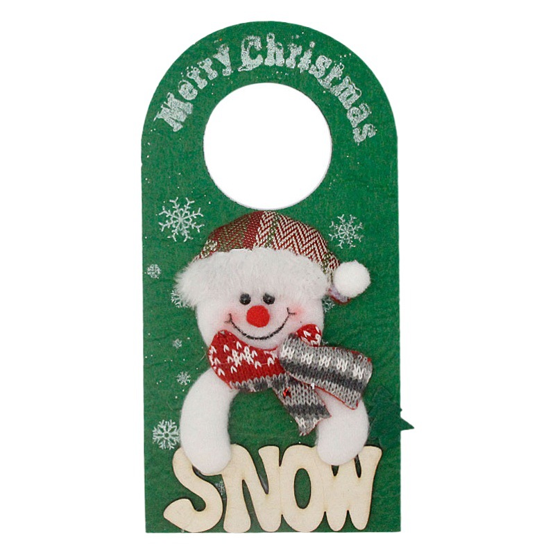 Christmas Door Hanging Christmas Doll Door Hanging Christmas Fabric Plate Old Man Door Hanging Decorations Door Pendant