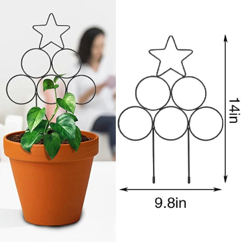Cross-Border Supply of Garden Plant Climbing Frames, Green Plant Support Frames, Potted Plant Flower Arrangement Brackets, Garden Iron Art Frames for Outdoor Use