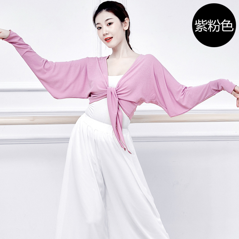 Picture of Modern Dance Practice Clothes Top Classical Jazz Belly Ballet Blouse Teacher Art Test Lace-up Body Dress Female