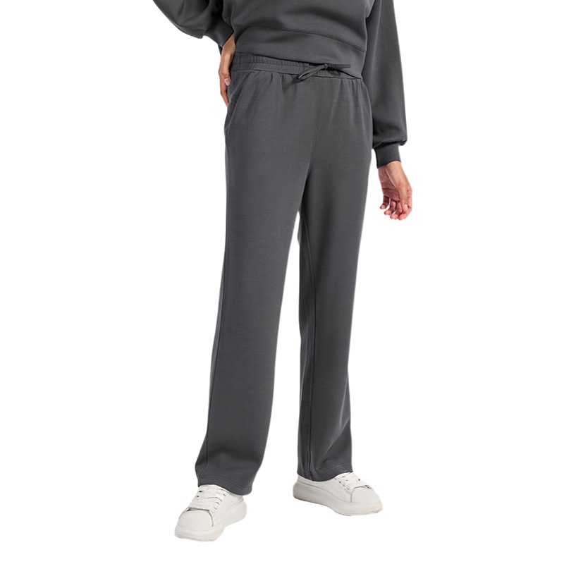 Autumn and Winter New Air Layer Loose and Comfortable Sports Casual Pants Women's Running Fitness Versatile Straight Pants Daw016