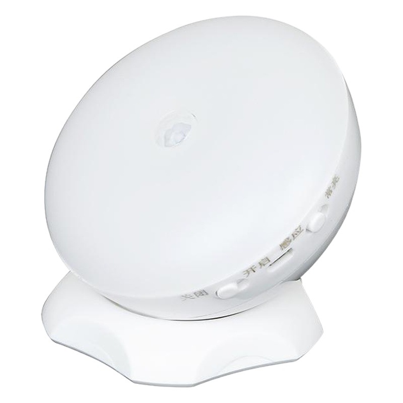 LED human body induction charging night light automatic light 360 rotating induction light cabinet induction light aisle night