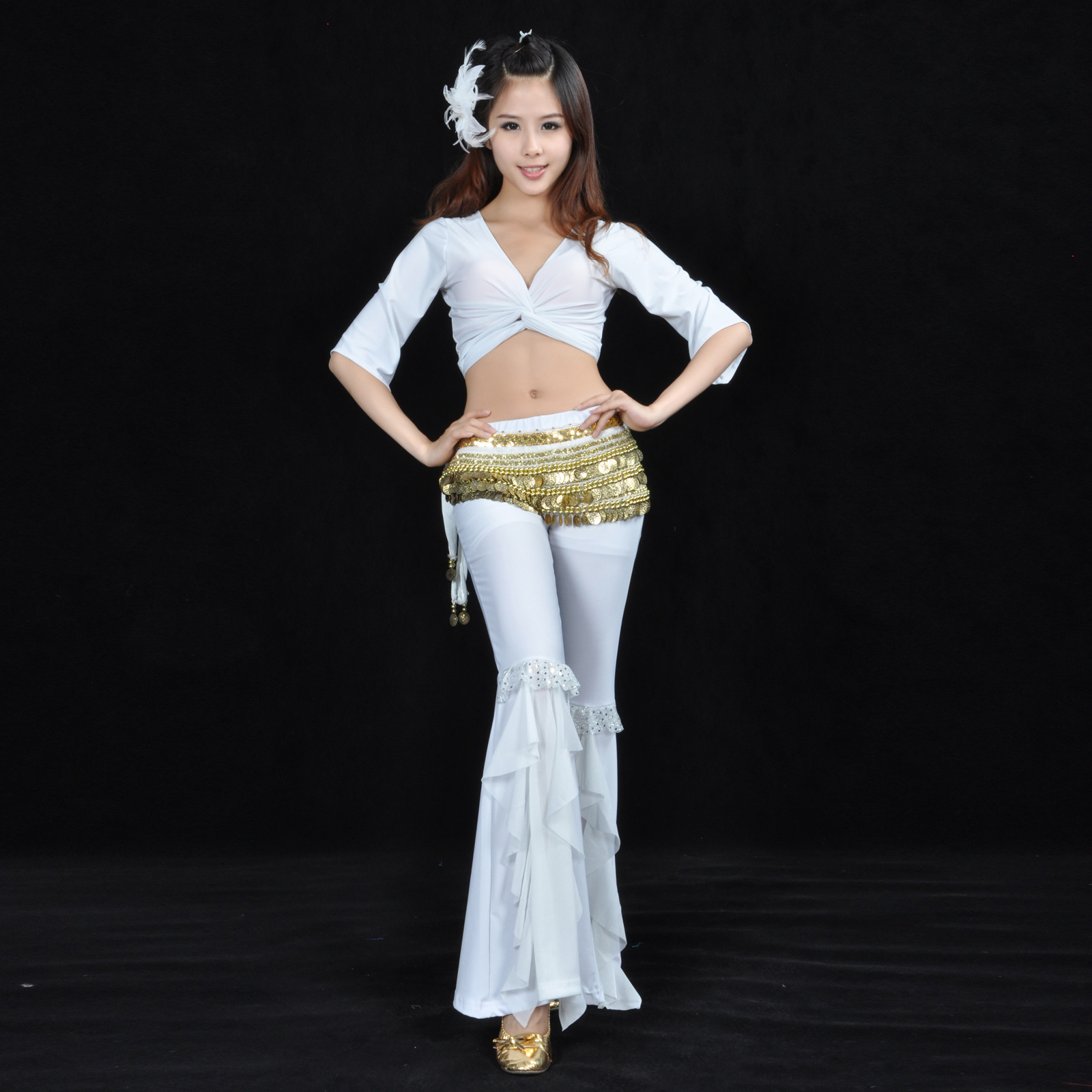 Picture of Dynamic suit, belly dance practice, belly dance sports suit, belly dance practice clothing suit wholesale