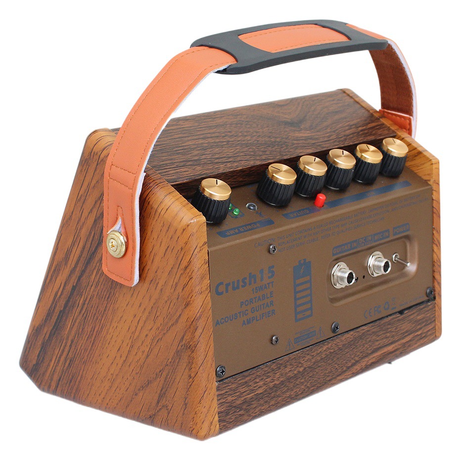 Arnoma Portable Bluetooth Acoustic Guitar Speaker 15 Watt Outdoor Playing and Singing Rechargeable Folk Sound