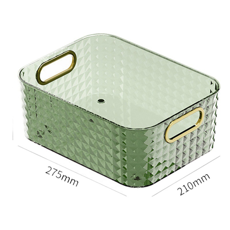 Desktop Storage Box Light Luxury Living Room Organization Cosmetics Sundries Transparent Storage Box Box Cross-Border Manufacturer Wholesale