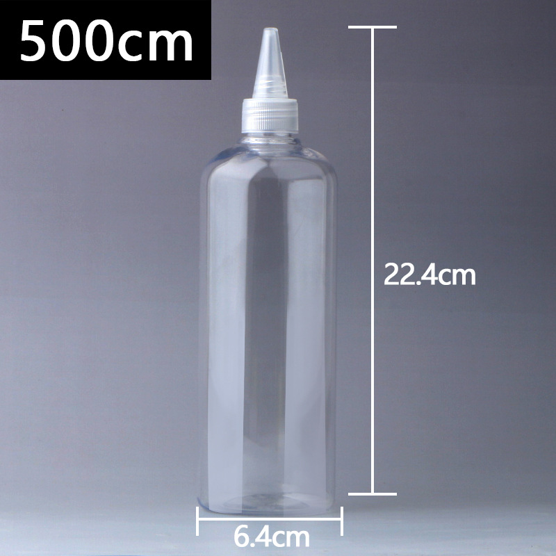 Picture of Wholesale 50 200 500ml ml squeeze bottle color bottle emulsion pigment bottled transparent plastic pointed nose bottle