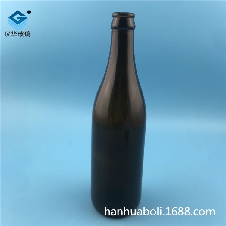Picture of Factory supply 500ml yellow rice wine glass bottle brown glass dark beer bottle 0.50kg soda bottle Hanhua