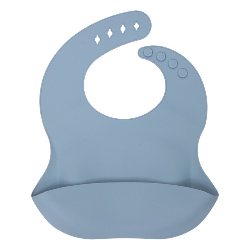 Factory Silicone Bib Baby Food Bib Food Bib Food Bib Children's Slippery Towel Waterproof Slippery Bag Large Size