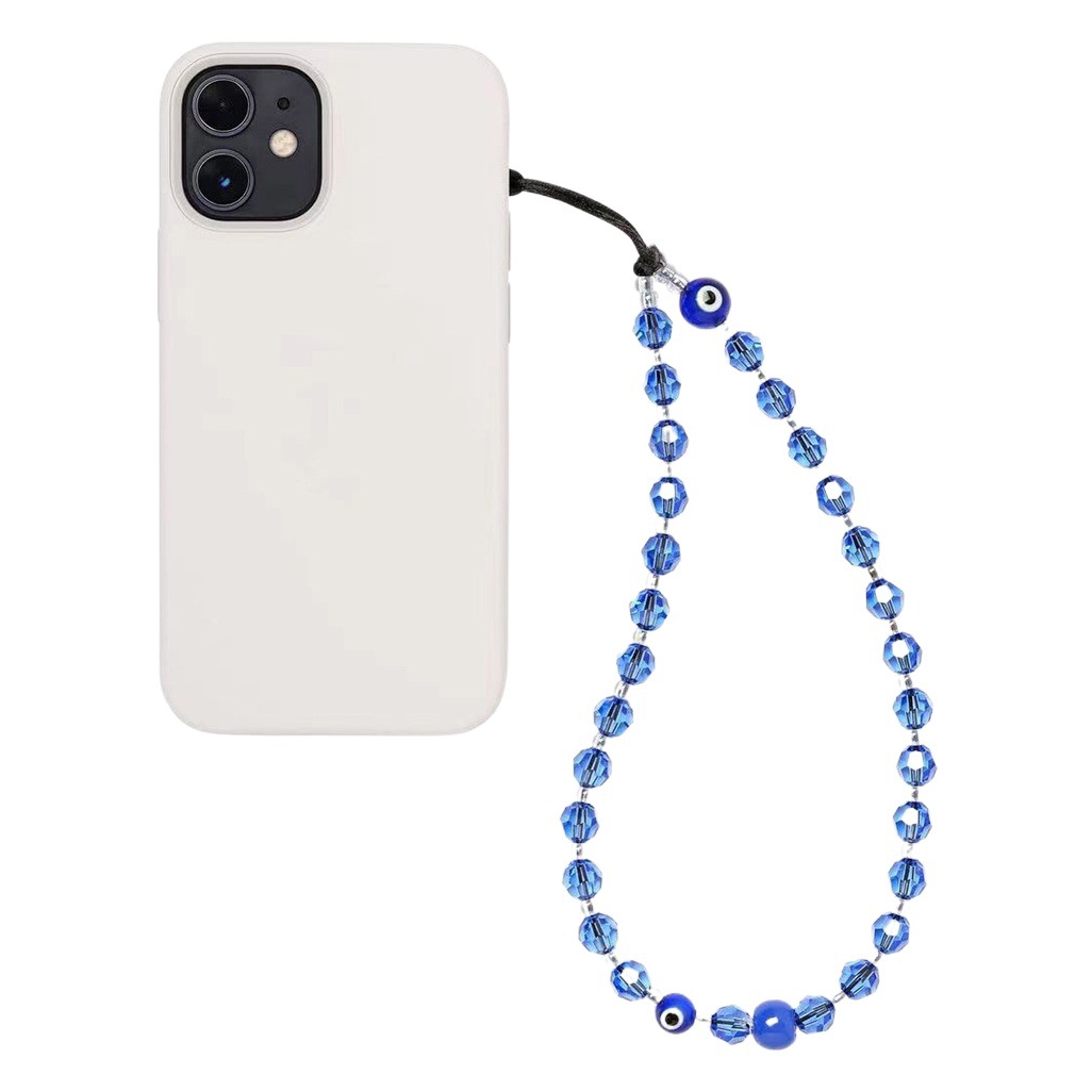 KKBEAD European and American style ethnic elements colored glaze eye beads mobile phone chain portable pendant with key pendant