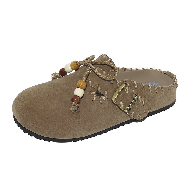Picture of Ugly cute toe half slippers women's platform kangaroo shoes women's 2025 new autumn wear retro fashion soft-soled shoes