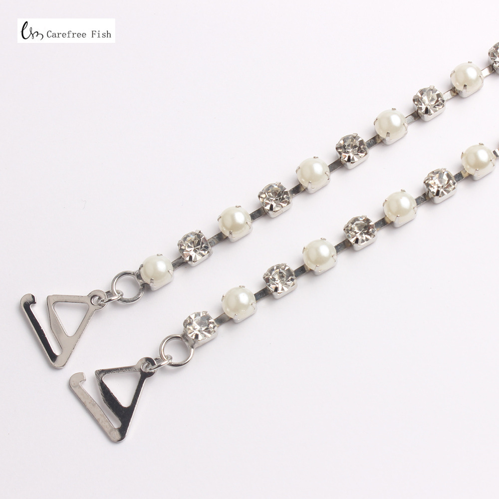 Picture of [Manufacturer Wholesale] Bridal Clothing Accessories Single Double Three Drainage Diamond Pearl Underwear Adjustable Bra Invisible Shoulder Straps