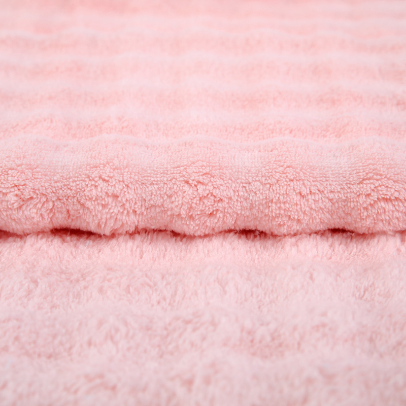 Picture of Polyester Bubble Velvet Fabric Home Wear Bathrobe Bedding Blanket Single and Double Sided Thickeneded Jacquard Absorbent Coral Velvet Fabric