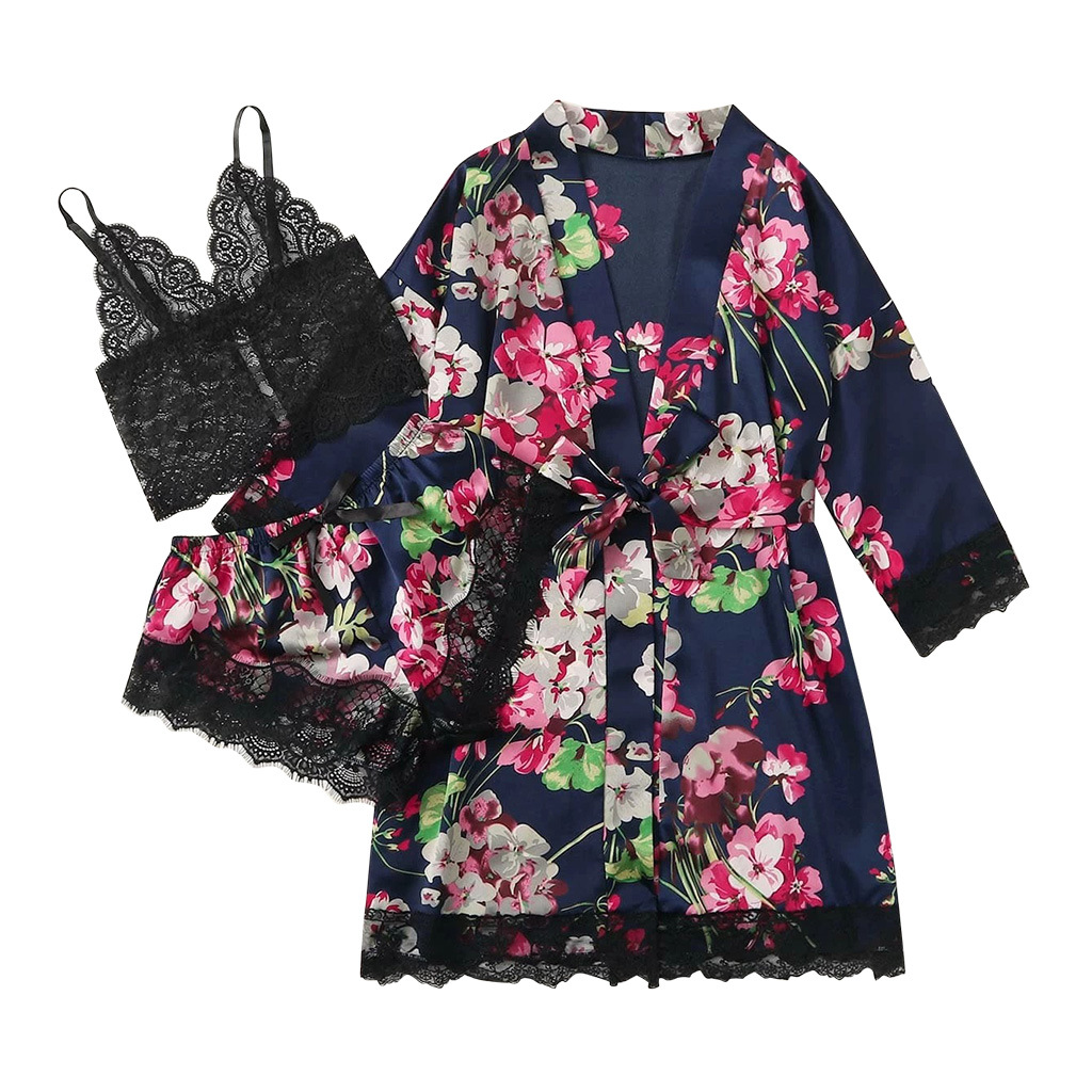 Amazon pajamas simulation home clothes ladies underwear nightgown ebay supply European and American manufacturers
