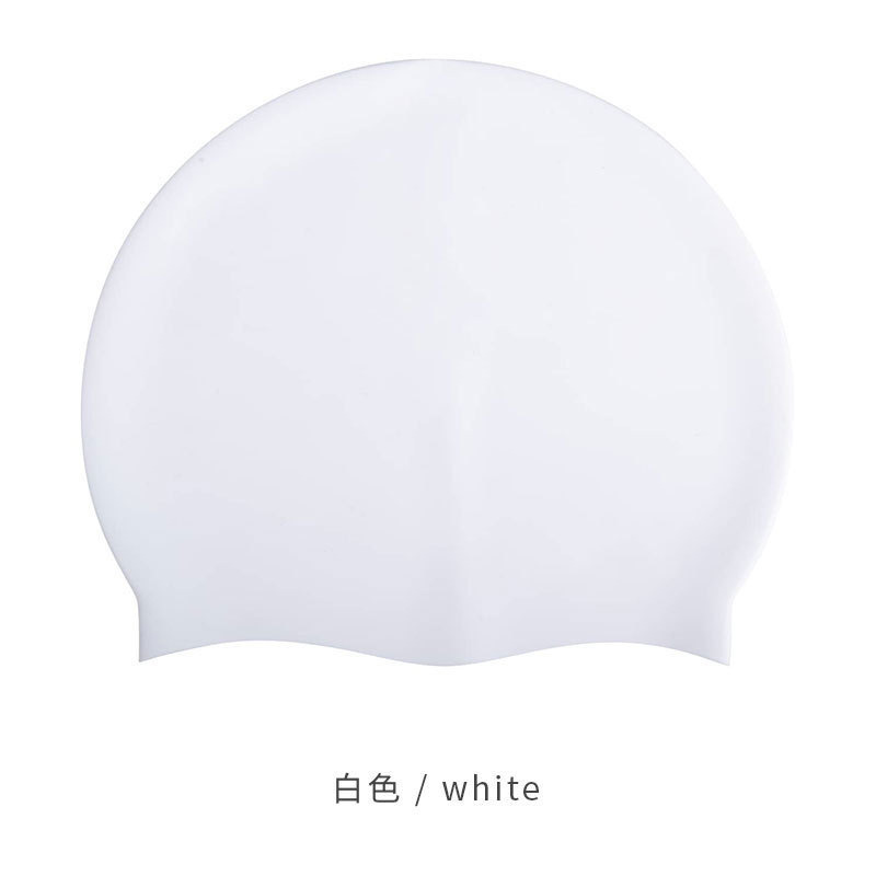 Picture of Hot sale unisex silicone swimming cap wholesale solid color high elastic breathable swimming cap waterproof non-slip head