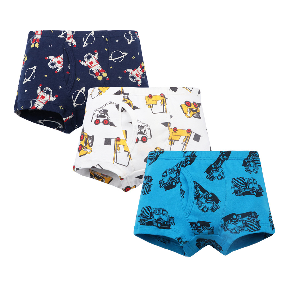 Picture of European and American boys boxer pants threaded cotton children's underwear boys boxer pants baby children's shorts wholesale