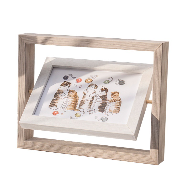 Picture of Photo development to make photo frame logo, 6 inch 8 inch a4 decorative photo album Frame photo frame rotating photo frame table