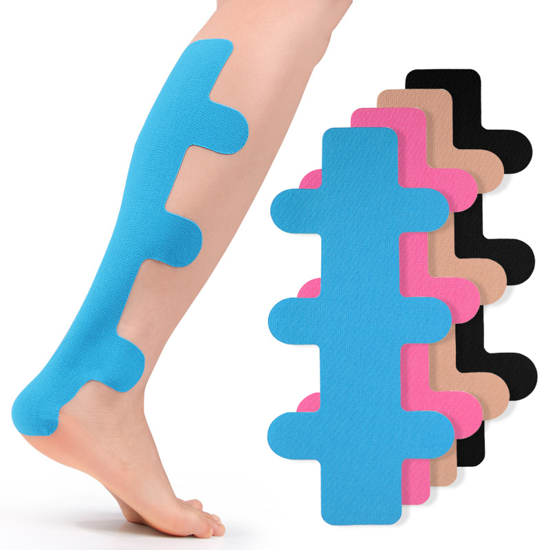 Pre-cut heel and leg muscle patch for foot running and jumping sports support heel and leg muscle patch for fixing strap muscle internal effect patch