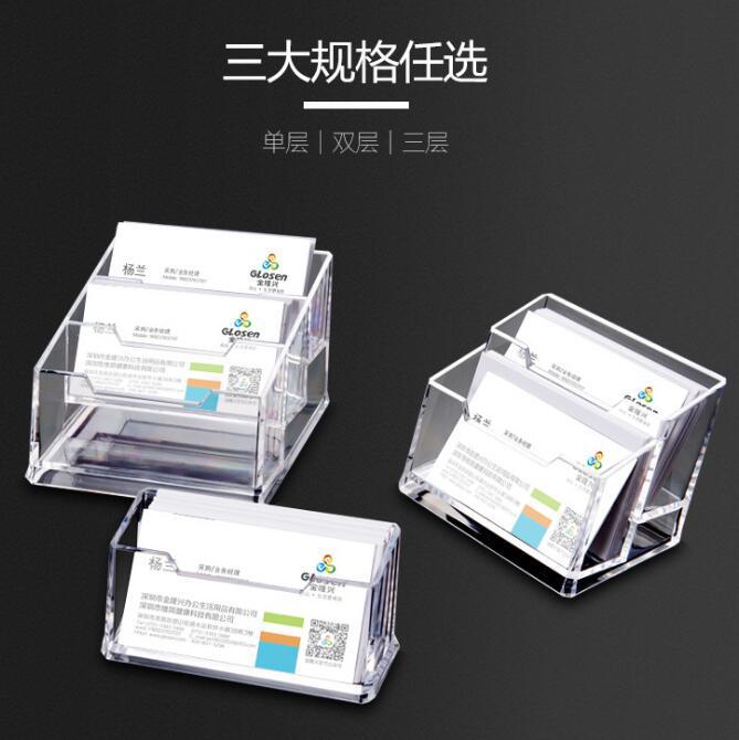 Jinlongxing Transparent Business Card Holder, Acrylic Business Card Holder, Plexiglass Business Card Holder, Business Card Issuing Holder