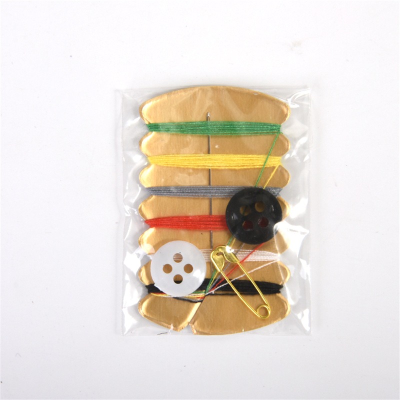 Picture of Household sewing kit disposable six-thread ordinary buckle sewing kit travel hotel hand stitching storage bag color sewing box