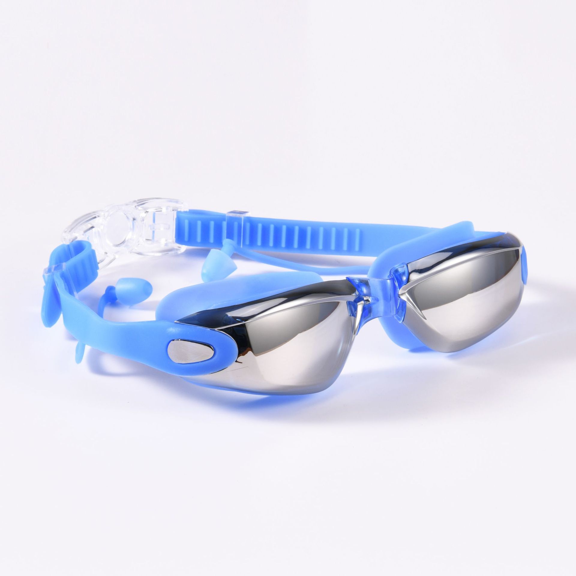 Picture of Swimming Goggles Wholesale Waterproof Anti-fog HD Flat Light Myopia Adult Swimming Glasses Large Frame Swimming Goggles