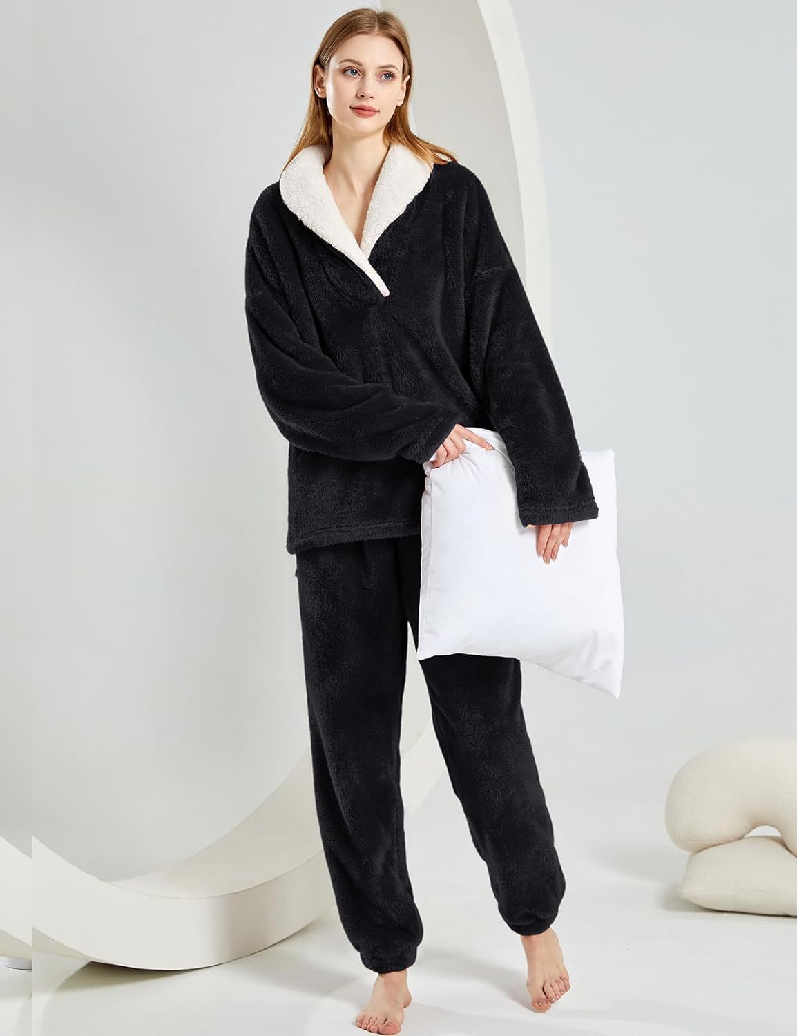 Picture of 2025 New Winter Christmas Foreign Trade Amazon Explosions Thickened Women's Independent Station Pajamas suit