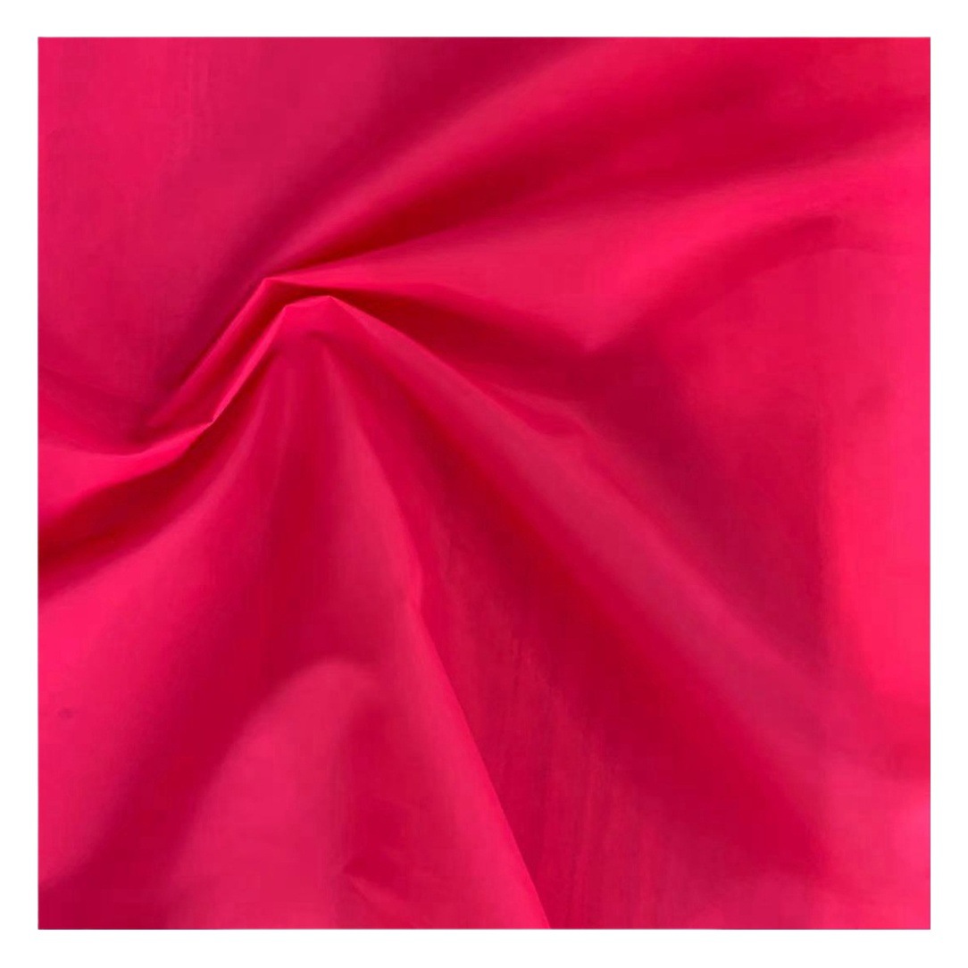 In stock lightweight down jacket sun protection clothing material 400T matte nylon spinning 400T nylon spinning fabric water-proof