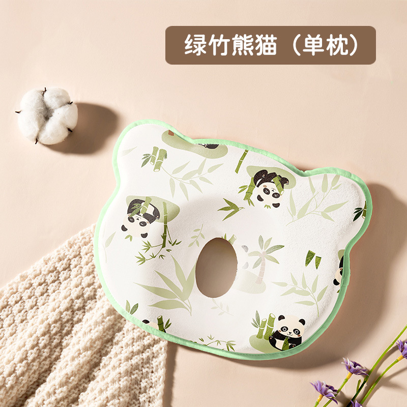 Picture of Special Baby Washable Silicone Pillow 0-1 Years Old Auxiliary Round Head Four-Season Universal Memory Foam Baby Shaping Pillow