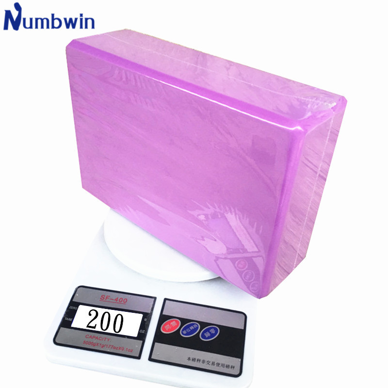 High density 3 6 9 inch yoga brick 200g EVA foam dance practice split leg press auxiliary practice brick