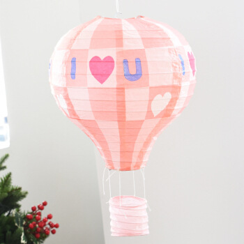 Picture of Hot Air Balloon Paper Lantern Decoration Shopping Mall Store Celebration Kindergarten Corridor Hanging Decoration Birthday Party Celebration Venue Layout