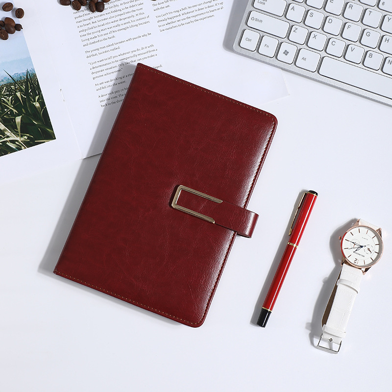 Picture of High-End Leather Notebook A5 Thick Notebook Gift Box Set Conference Notepad Business B5 Notebook Custom Logo