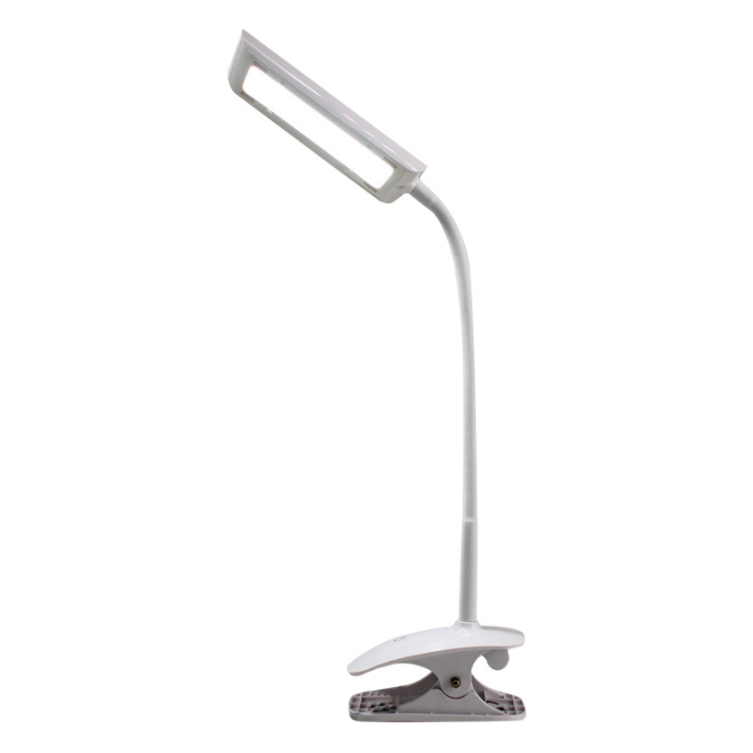 Clip-On Small Desk Lamp for Studying, Dormitory Homework, Led Eye-Protection Reading Desk Lamp, Bedroom Bedside Lamp, Dimmable