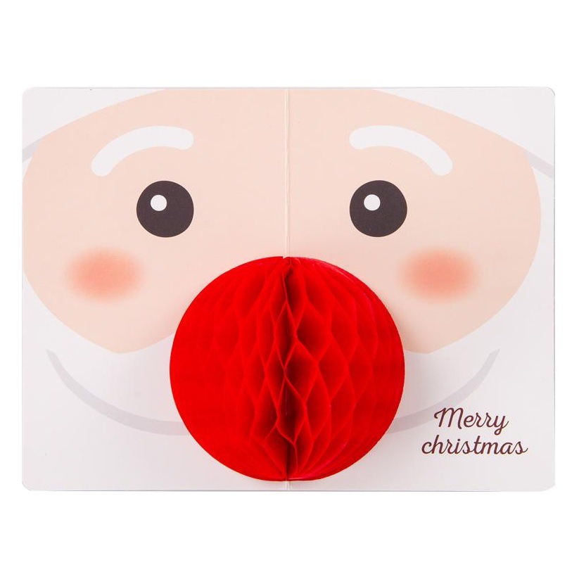 South Korea creative cartoon Three-dimensional Christmas greeting card children's birthday please letter blessing message thank you small card envelope