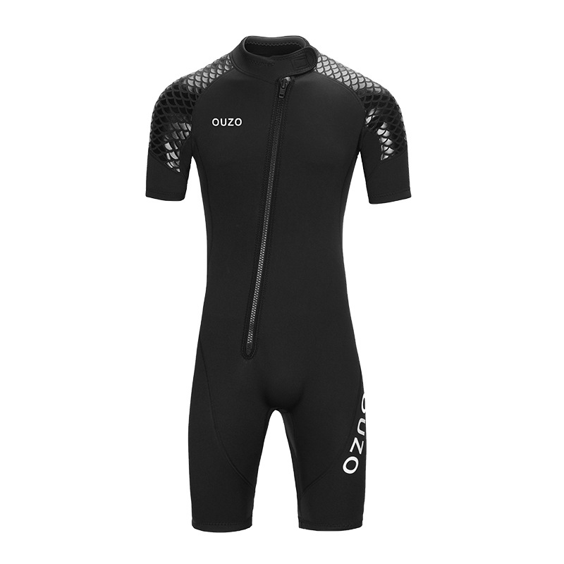 Picture of New 3mm Wetsuit for Men and Women, Short-Sleeved Shorts, Wetsuit, Thickeneded, Warm and Cold-Proof Surfing Suit, Jellyfish Suit, Wet Suit