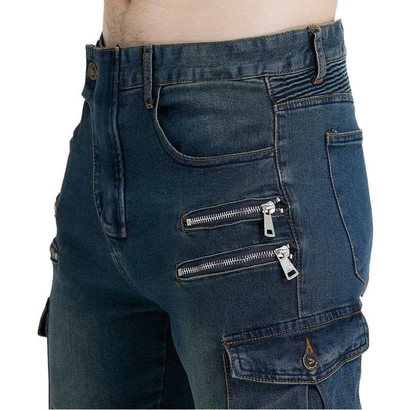 Manufacturer Wholesale Workwear Multi-Bag Motorcycle Jeans Men's Motorcycle All-Season Anti-Fall 07 Cycling Pants Ce Protective Gear