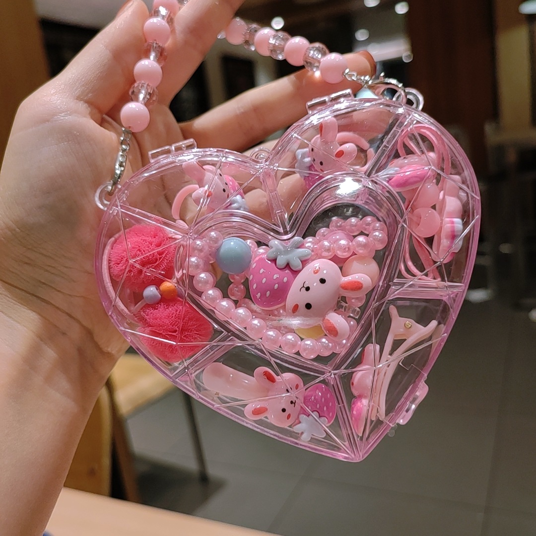 Picture of Children's jewelry baby cartoon cute fruit pendant bracelet suit birthday gift box in stock wholesale