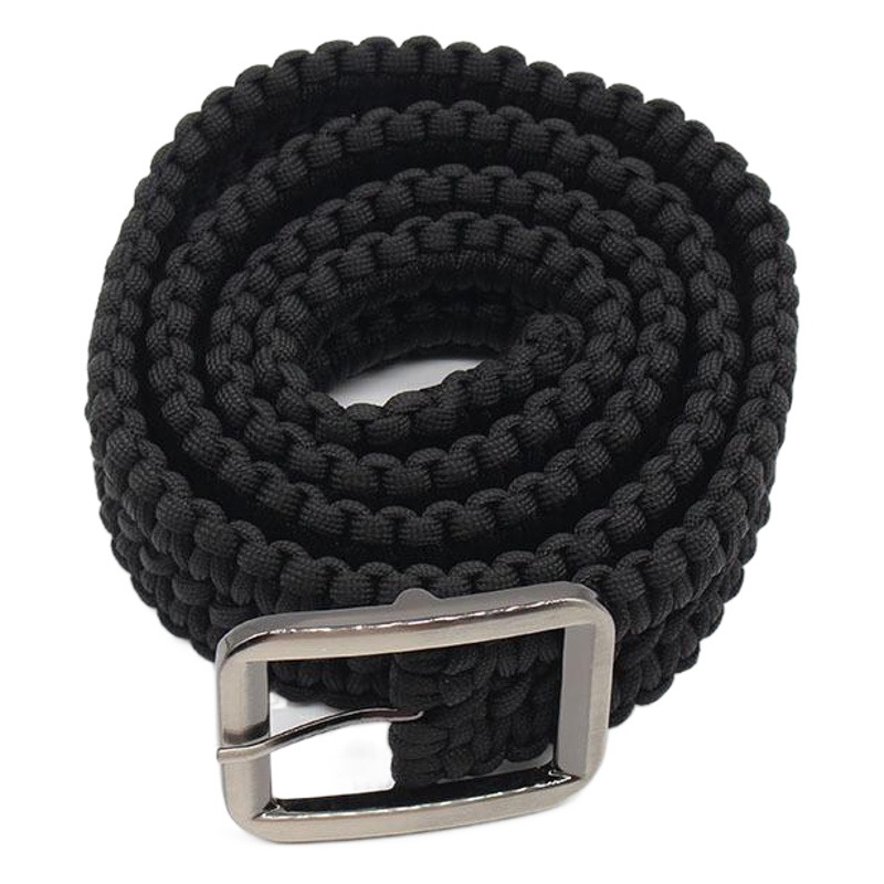 Paracord Belt Seven-Core Paracord Hand-Woven Belt Outdoor Survival Wilderness Adventure Emergency Paracord Belt