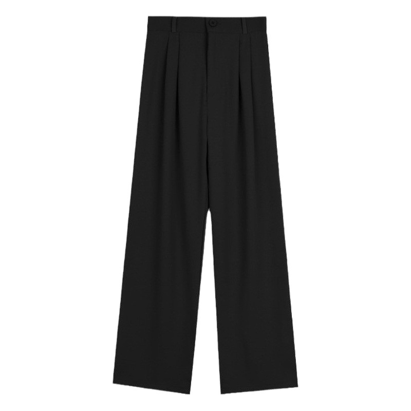 Spring and Summer draping suit wide-leg pants women's autumn New straight pants casual mopping pants slimming high waist suit pants fashion
