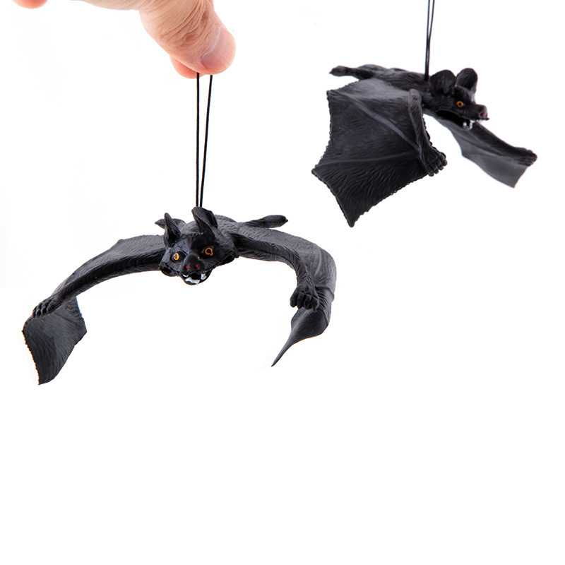 Halloween Animal Pendant Simulation Bat Toy Anti-Real Animal Bat Pendant Simulation Toy Wholesale